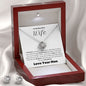 To My Beautiful Wife--Love Your Man-- Love Knot Necklace/Earring Set