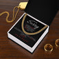 I Am So Sorry--Black/Red--Cuban Chain Necklace
