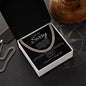 I Am So Sorry--Black/White--Cuban Chain Necklace