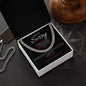 I Am So Sorry--Black/Red--Cuban Chain Necklace