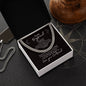 To my Boyfriend--Love Your Girlfriend--Black--Stainless Cuban Necklace