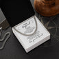 To My Boyfriend--Love Your Girlfriend--White--Stainless Cuban Necklace