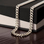 I Am So Sorry--Black/Red--Cuban Chain Necklace