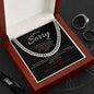 I Am So Sorry--Black/Red--Cuban Chain Necklace