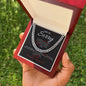 I Am So Sorry--Black/Red--Cuban Chain Necklace