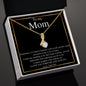 To My Mom--Love Your Son--Black/Thin/Gold--Alluring Beauty Necklace