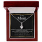 To My Mom--Love Your Son--Black/Thin/Gold--Alluring Beauty Necklace
