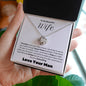 To My Beautiful Wife--Love Your Man-- Love Knot Necklace
