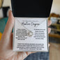 Graduation--Masters Degree--White--Love Knot Necklace
