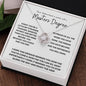 Graduation--Masters Degree--White--Love Knot Necklace