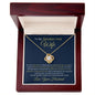 To My Smokin Hot Wife-Turn Back Clock-Love Your Husband Love Knot Necklace