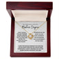 Graduation--Masters Degree--White--Love Knot Necklace