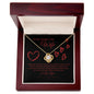 To My Smokin Hot Wife--I Love You--Black Valentine--Love Knot Necklace