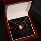 To My Smokin Hot Wife--I Love You--Black Valentine--Love Knot Necklace
