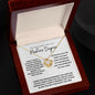 Graduation--Masters Degree--White--Love Knot Necklace