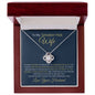 To My Smokin Hot Wife-Turn Back Clock-Love Your Husband Love Knot Necklace