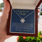 To My Smokin Hot Wife-Turn Back Clock-Love Your Husband Love Knot Necklace