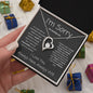 I'm Sorry For Hurting You--I Love You--Gray Bold--Forever Love Necklace