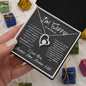 I'm Sorry for Hurting You--I Love You Handwriting--Gray--Forever Love Necklace