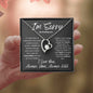I'm Sorry for Hurting You--I Love You Handwriting--Gray--Forever Love Necklace