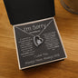 I'm Sorry For Hurting You--I Love You--Gray Bold--Forever Love Necklace
