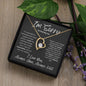 I'm Sorry for Hurting You--I Love You Handwriting--Gray--Forever Love Necklace