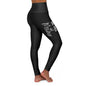 High Waisted Yoga Leggings- One Tired Mother-Small Words
