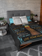 50x60-Wrap Yourself in this blanket- Premium Mink Sherpa Blanket