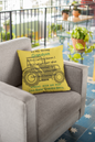 14x14 To My Grandson- Yellow Memorial Pillow