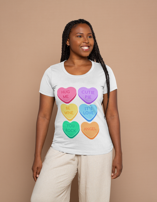 Candy Hearts Bella + Canvas Shirt