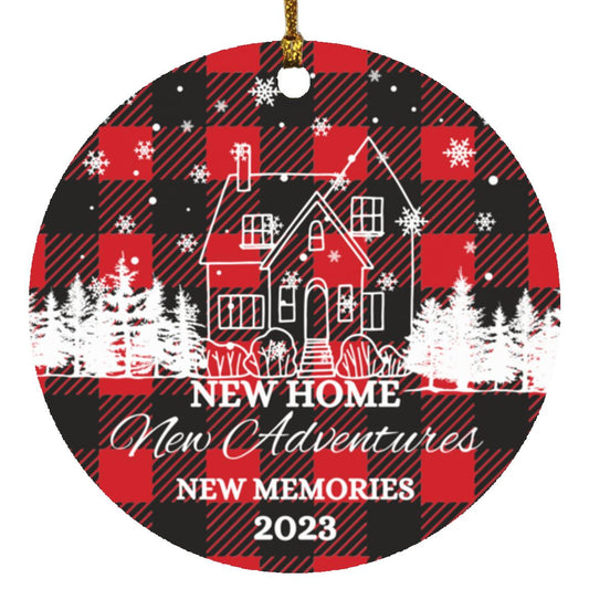 New Home Plaid Ornament