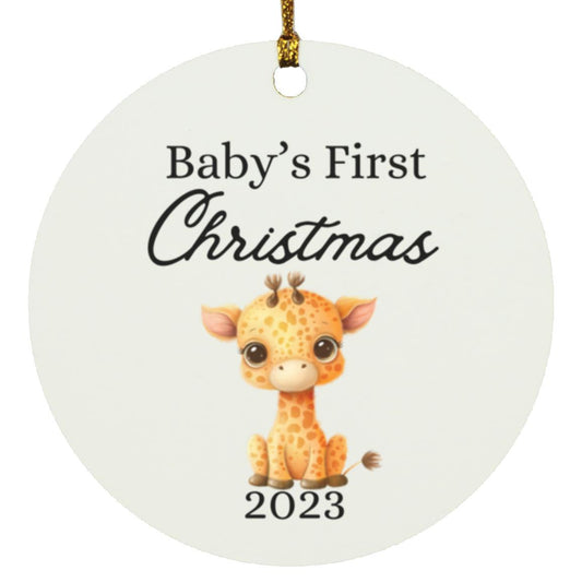 Babys First|Neutral|Giraffe Ornament