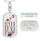 NV USA to Mexico Clear background  Keychain