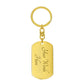 Mexico to Nevada  USA Keychain