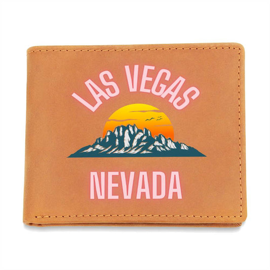 Las Vegas Nevada Leather Wallet