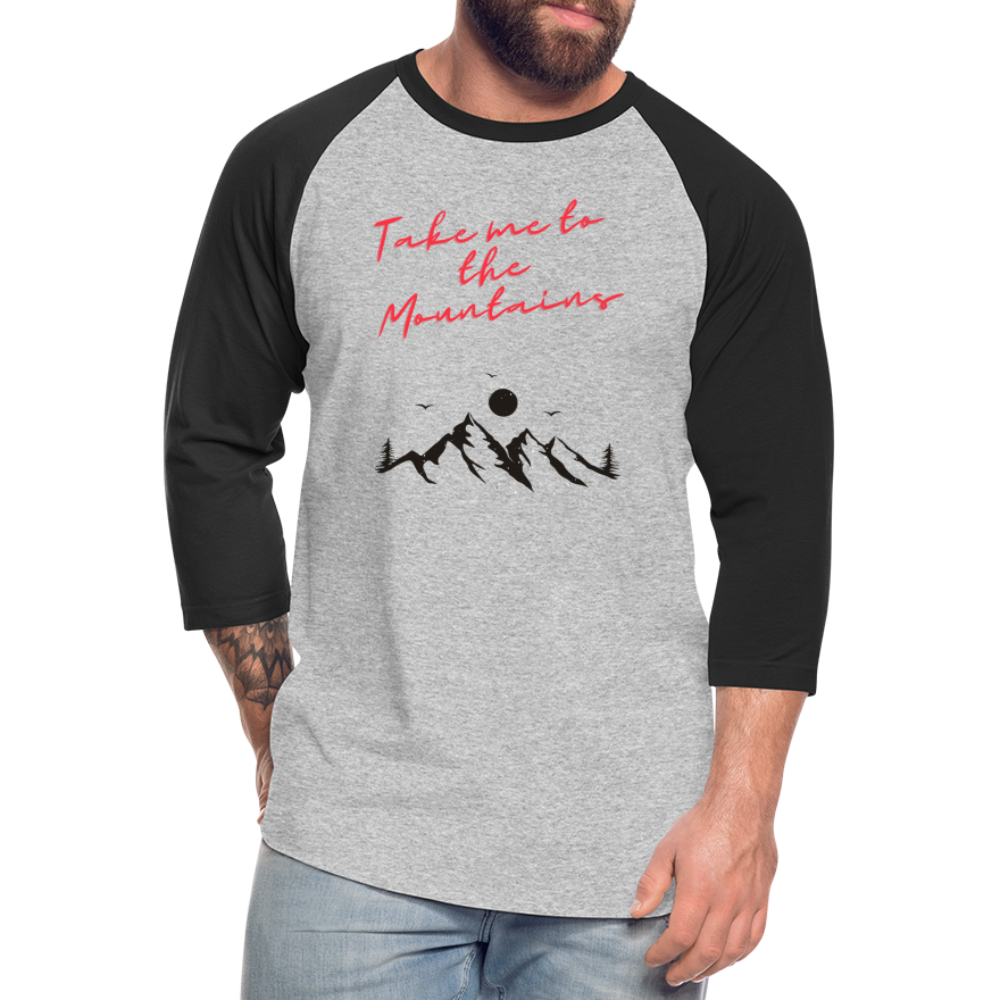 Baseball T-Shirt - heather gray/black