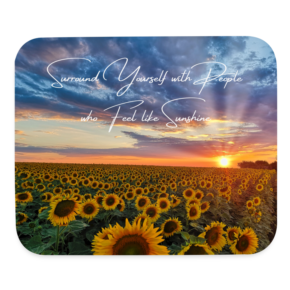 Sunflower Mouse Pad - white