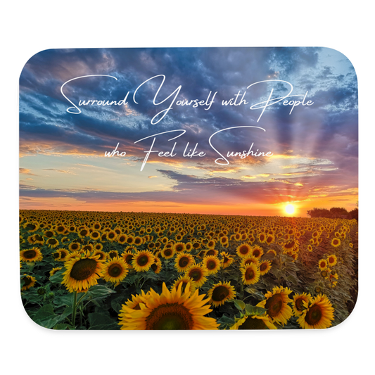 Sunflower Mouse Pad - white