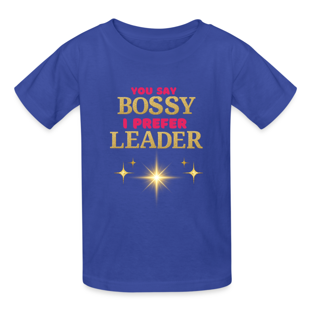 bossy leader - royal blue