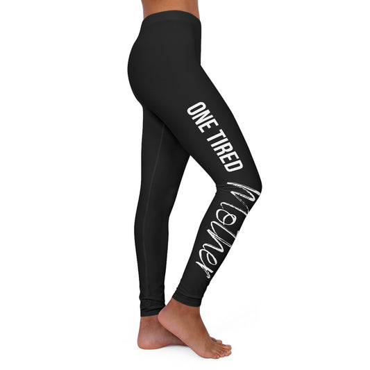 Women's Spandex Leggings -One Tired Mother