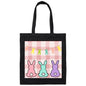 Canvas Tote Bag-Pink Plaid--Easter Basket