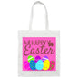 Canvas Tote Bag-Pink Easter Eggs-Easter Basket