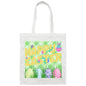 Canvas Tote Bag- Green Plaid-Easter Basket
