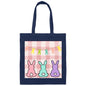 Canvas Tote Bag-Pink Plaid--Easter Basket