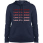 Ladies' Sweatshirt-Red Love Like Jesus