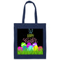 Black Happy Easter--Canvas Tote Bag--Easter Basket