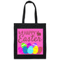 Canvas Tote Bag-Pink Easter Eggs-Easter Basket