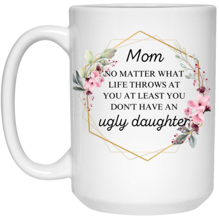 Mom-Daughter 15 oz. White Mug