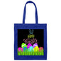 Black Happy Easter--Canvas Tote Bag--Easter Basket