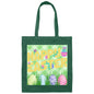 Canvas Tote Bag- Green Plaid-Easter Basket